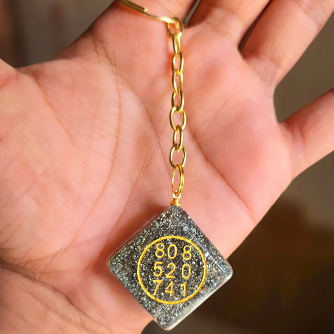 Pyrite Dhan Varsha Keychain