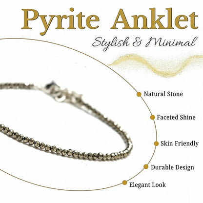 Dhanashree Pyrite Anklet