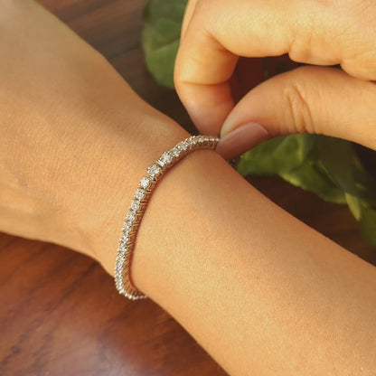 18K Gold Plated Classic Tennis Bracelet